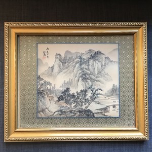 CHINESE PAINTING Signed Watercolor Antique Original Painting on Silk- early 20th