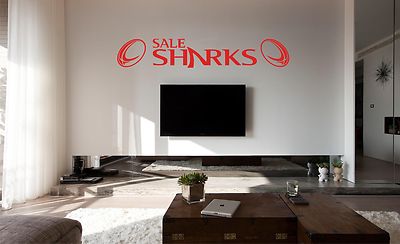 ANGEBOT HAIE Rugby Wandbild Aufkleber, Abziehbild, jede flache Oberfläche, Auto Vinyl, Glas