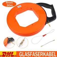Kabeleinziehhilfe 30Meter Flexible Zugdraht f&uuml;r Leerrohre Kabelziehhilfe Kit