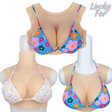 Silicone Breast Forms Breast Plates C-G Cup Fake Boobs Crossdresser Drag Queen