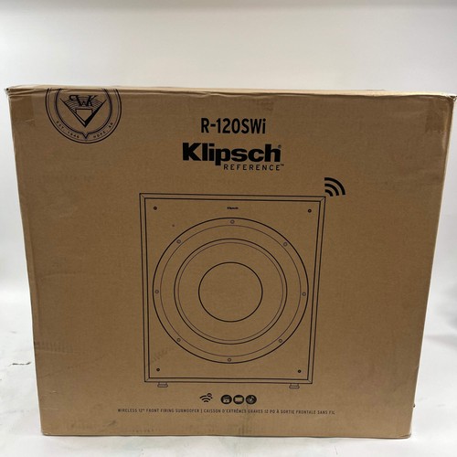 Klipsch R-120SWI Wireless Powered Subwoofer Black 1071955 READ