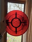 Vintage Red Glass Divided Plate - France - 10 inch — photo 2