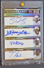 ‼️2024 Leaf ProSet TRAVIS HUNTER SHEDEUR SANDERS HAYDEN SHEPPARD RC AUTO #6/7