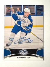 2016-17 UD AHL Autographs ADAM ERNE Rookie Card# 90