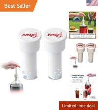 Reusable Carbonation Keeper Caps for Soda Bottles - 2 Pack Fizz Preservation