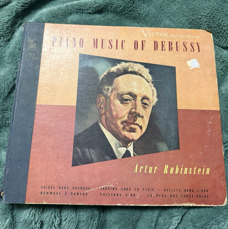 RCA Victor Artur Rubinstein Piano Music of Debussy 78 RPM Box Set 1938