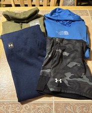 Lot Of 4 Boys Clothing Items/2 Hoodies, 1 Short, 1 BRAND NEW Sweatpants/Sz S