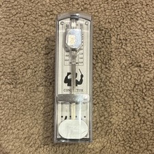 Analog Mechanical Conductor Metronome Black Plastic Metal Clear Silver