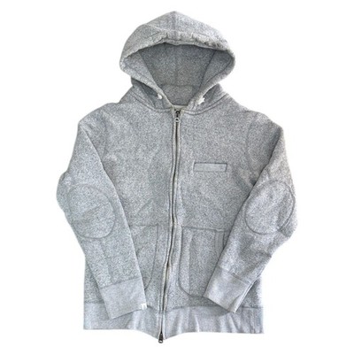 Timothy Everest Hoodie Full Zip Japanese Cloth Wool Cotton Grey Womens Medium