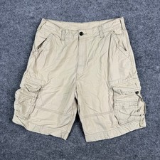 Levi's Cargo Shorts Mens Size 36 Tan Khaki Cotton Utility Multi Pocket Casual