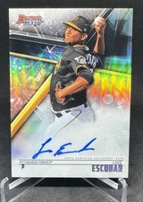 2018 Topps Bowmans Best Luis Escobar On Card Auto Rookie RC Pittsburgh Pirates. rookie card picture