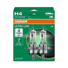2x OSRAM ULTRA LIFE H4 GLÜHLAMPE 12V P43T | 64193ULT-2HB