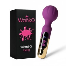WandiO Women's Wand: 12 Modes LCD Display, USB Rechargeable Massager for Women