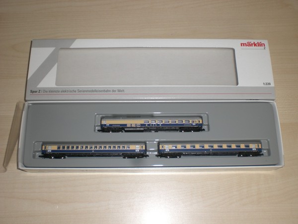 Märklin 87284 Drei Rheingold-Schnellzugwagen Der Db, Spur Z Neu/Ovp-image