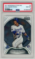 2011 Bowman Sterling Rookie #3 Salvador Perez PSA 8