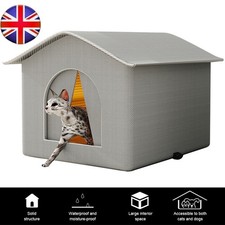 Stray Cat Shelter Waterproof Outdoor Cat House Foldable Warm Pet Cave Tent Bed