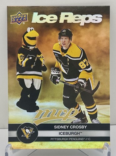 Sidney Crosby, Iceburgh [Gold] #IR-6 2023 Upper Deck MVP Ice Reps card