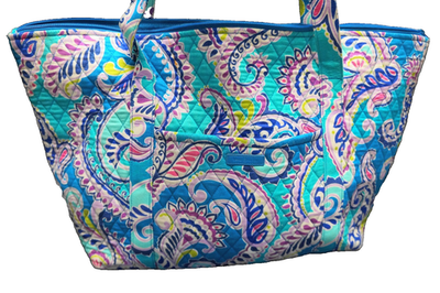 Vera Bradley Waikiki Paisley Turquoise Miller Travel Tote