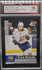 22-23 Upper Deck CHL Cole Beaudoin Star Rookies 🚨🚨🚨 KSA 10 Gem Mint 