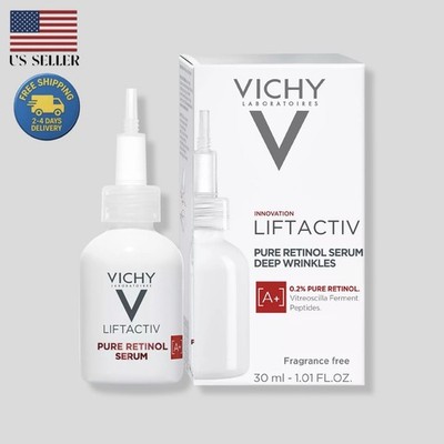 Latest 30ml Pure Retinol Serum Deep Wrinkles Vichy