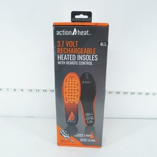 ACTION HEAT 3.7V RECHARGEABLE HEATED INSOLES W/REMOTE CONTROL UNISEX SIZE L/XL