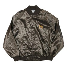 WESTARK Mens Brown & Black Home Building Center Satin Button Jacket 2XL