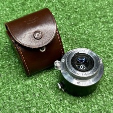 Leica Leitz Elmar L 50mm f3.5 Red Scale Collapsible Lens With Leather Case