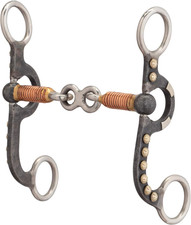 4-5/8" Pony Bit, 3-Piece Dogbone Mouth, Buffed Black
