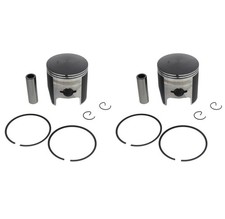 2001 Yamaha Phazer Mountain Lite PZ500ML Piston Kit x2 +0.40" O/S Teflon Coated