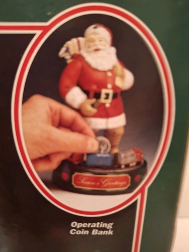 Coca Cola Santa Claus Mechanical Bank 1st in Series Coin Makes Him Drink A Coke - Picture 4 of 7
