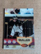 1994 Pinnacle Sportflics Ozzie Guillen IP Auto Autograph Chicago White Sox !!