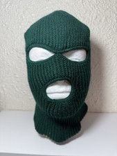 Vintage Ski Mask Youth 3 Hole Robber Knit Balaclava Full Face 2 ply EUC 80s