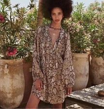 Spell And The Gypsy 1985 Shirt Dress Size XL / AU 14 / US 10 Honeycomb