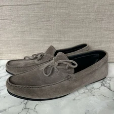 Tod's Gommino Shark Gray Suede Driving Loafers Shoes  Men's Size US 11 EUC