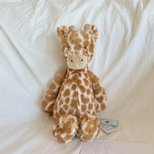 Original Jellycat Bashful Giraffe Medium brandneu mit Etikett nicht mehr produziert
