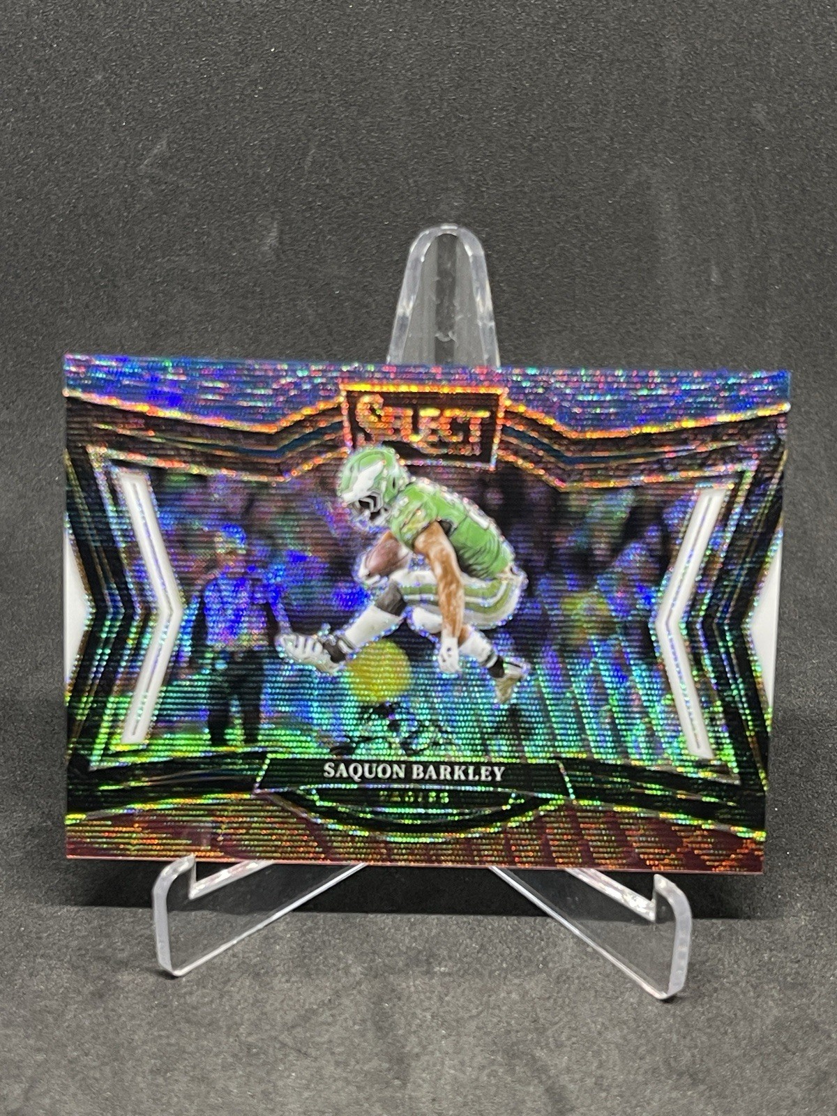 2024 Panini Select - Saquon Barkley #492 Tri-Color Prizm /99 "THE HURDLE"