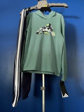 Adidas Boy's 2-Piece Long Sleeve Hooded Jogger Set Size 6