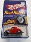 Vintage 1982 Hot Wheels 3 Window ‘34 Real Riders HiRakers Red #4352