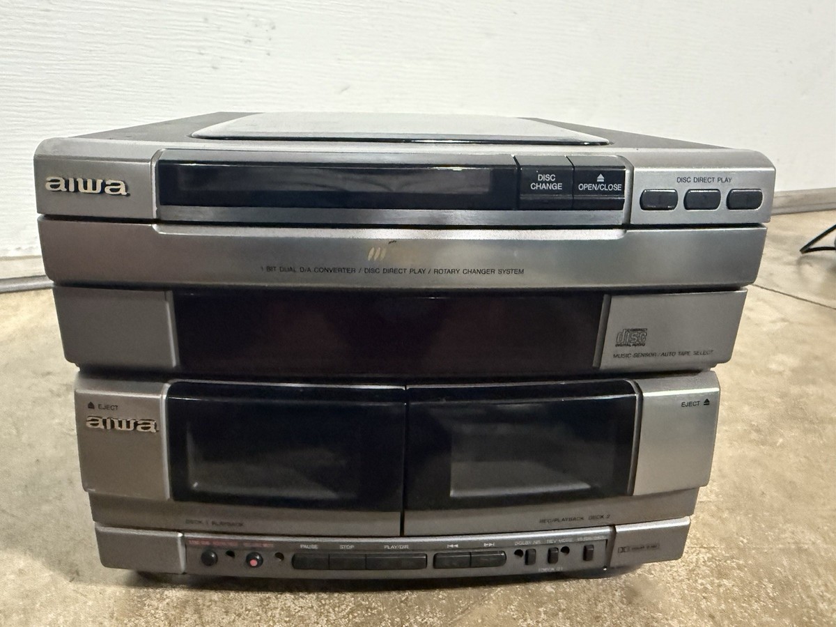 Aiwa NSX-AVH80 Stereo System CD Cassette Receiver Speakers Dolby