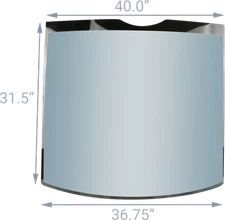 Upper Right Window Glass R93148 fits John Deere 4050 4055 4250 4255 4450 4455