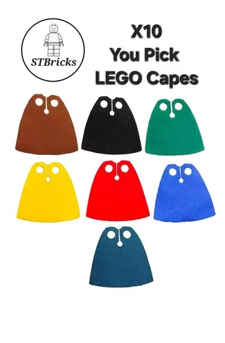 Cloth Capes For LEGO Minifigures You Pick - LOTR Knights Star Wars 10 Capes