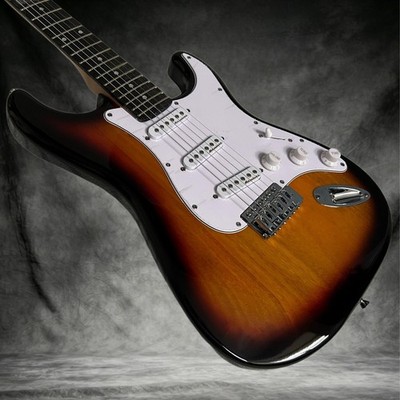 ST Electric Guitar Rosewood Fretboard Vintage Sunburst Color Mahogany Body