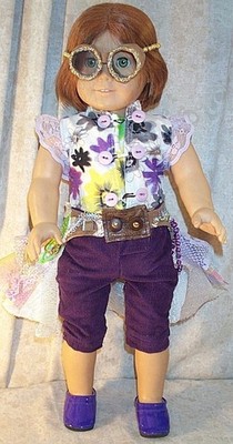 Doll Clothes Made2Fit Girl 18'' Steampunk 4pcs Knickers Googles ToolBelt