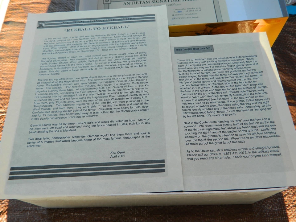 CONTI- Soldados ACW Antietam Signature Serie 6 Unión Figuras y Conjunto Base #57113 Foto 4 de 4