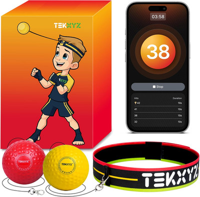   Reflex Ball with Counter App & Online Community, 2 Difficulty Levels Boxing Ba