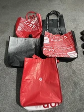 Lululemon Reusable Shopping Tote Bags Large Lot Of 5