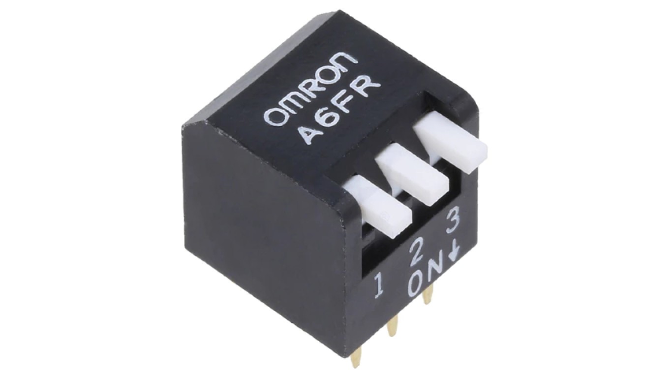 Switch DIP SWITCH OFF-ON 0.025A/24VDC Poz 2-2070C A6FR-3104
