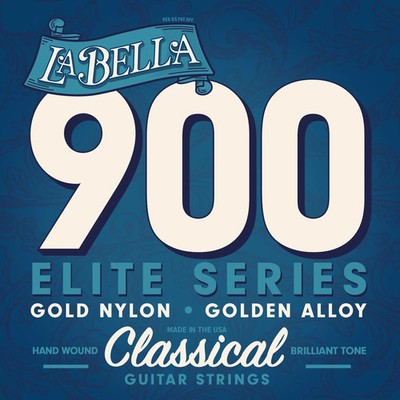 La Bella 900 Golden Nylon & Polished Golden Alloy Classical Guitar Strings