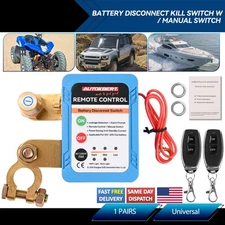 Remote Battery Disconnect Switch Battery Kill Switch 12V 250A for Auto RV ATV;