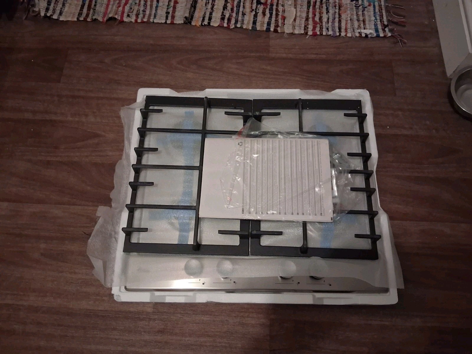 Hoover HHG6BRMX H-HOB 300 Built In 60cm 4 Burners Stainless Steel Gas Hob